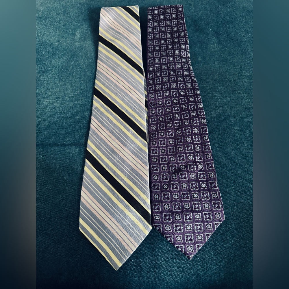2-Pack Men’s Purple Neck Ties